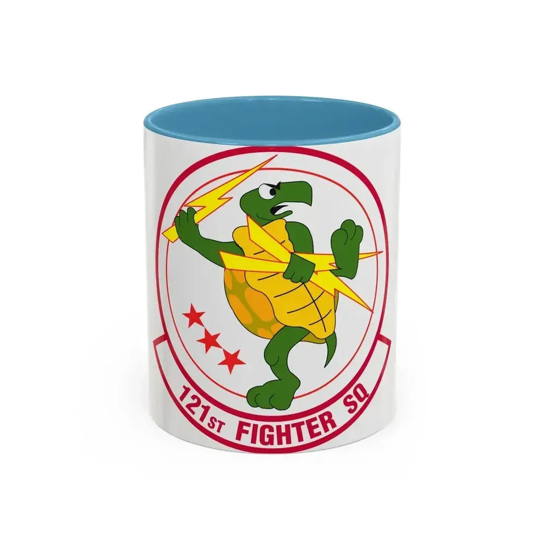 121 Fighter Squadron (U.S. Air Force) Accent Coffee Mug 11oz Light Blue - Go Mug Yourself