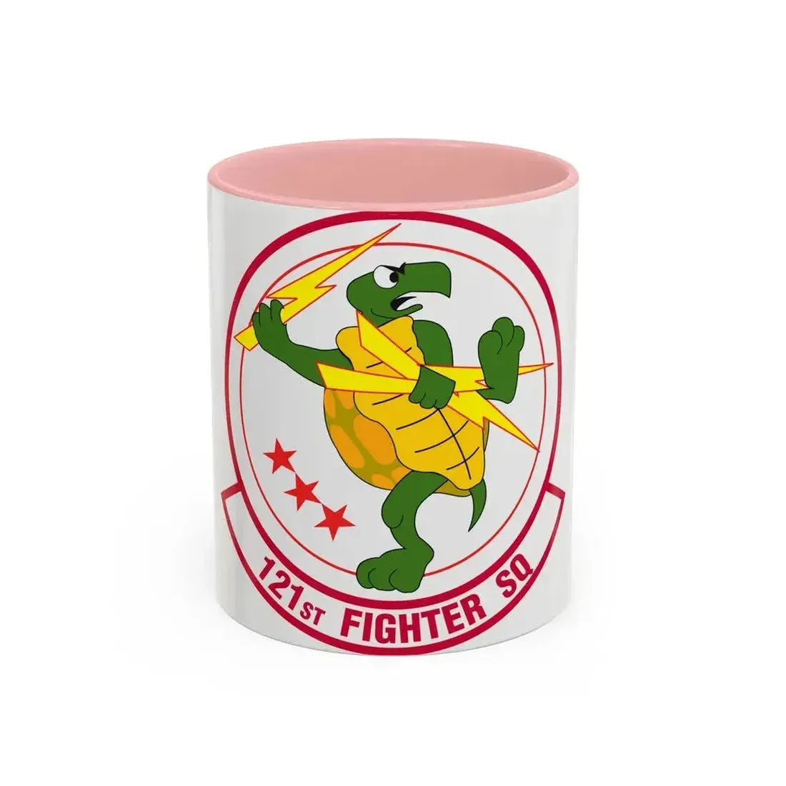 121 Fighter Squadron (U.S. Air Force) Accent Coffee Mug 11oz Pink - Go Mug Yourself