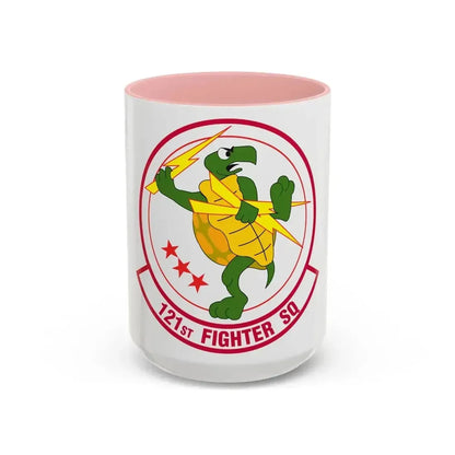 121 Fighter Squadron (U.S. Air Force) Accent Coffee Mug 15oz Pink - Go Mug Yourself