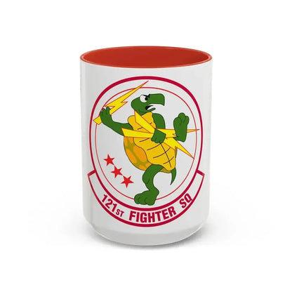 121 Fighter Squadron (U.S. Air Force) Accent Coffee Mug 15oz Red - Go Mug Yourself