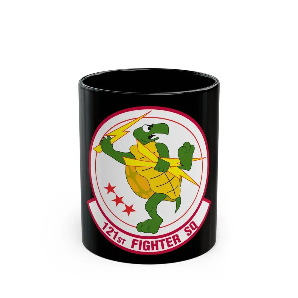 121 Fighter Squadron (U.S. Air Force) Black Coffee Mug 11oz - Go Mug Yourself