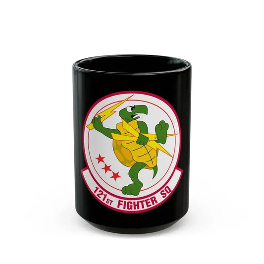 121 Fighter Squadron (U.S. Air Force) Black Coffee Mug 15oz - Go Mug Yourself
