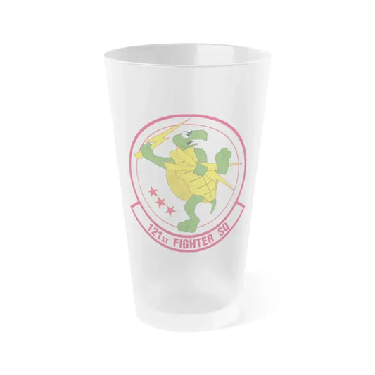 121 Fighter Squadron (U.S. Air Force) Frosted Pint Glass 16oz 16oz Frosted - Go Mug Yourself