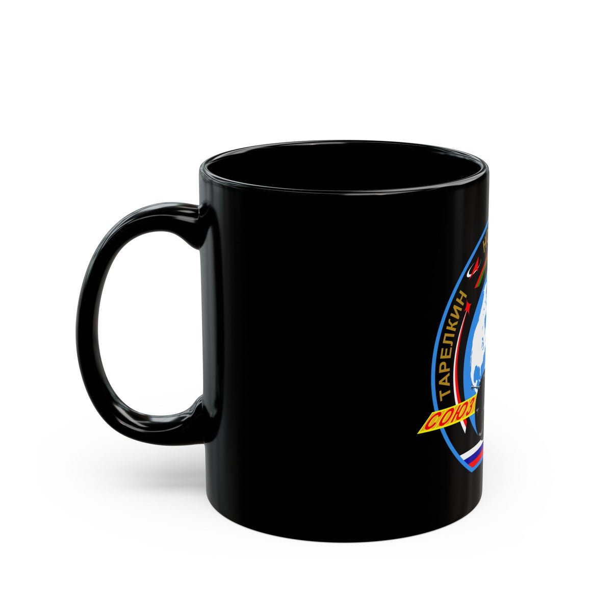 Soyuz TMA-06M (Soyuz Programme) Black Coffee Mug