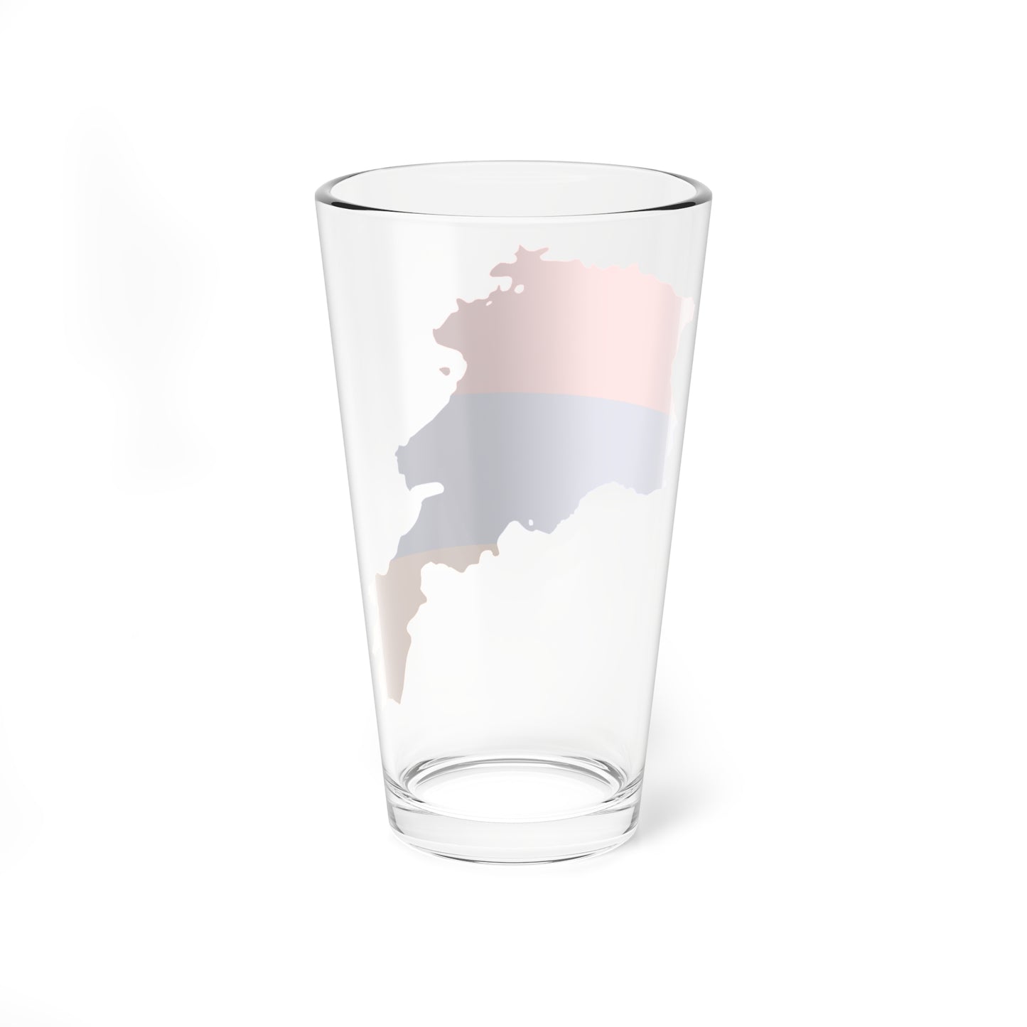 Flag map of Armenia (Armenia) Pint Glass 16oz