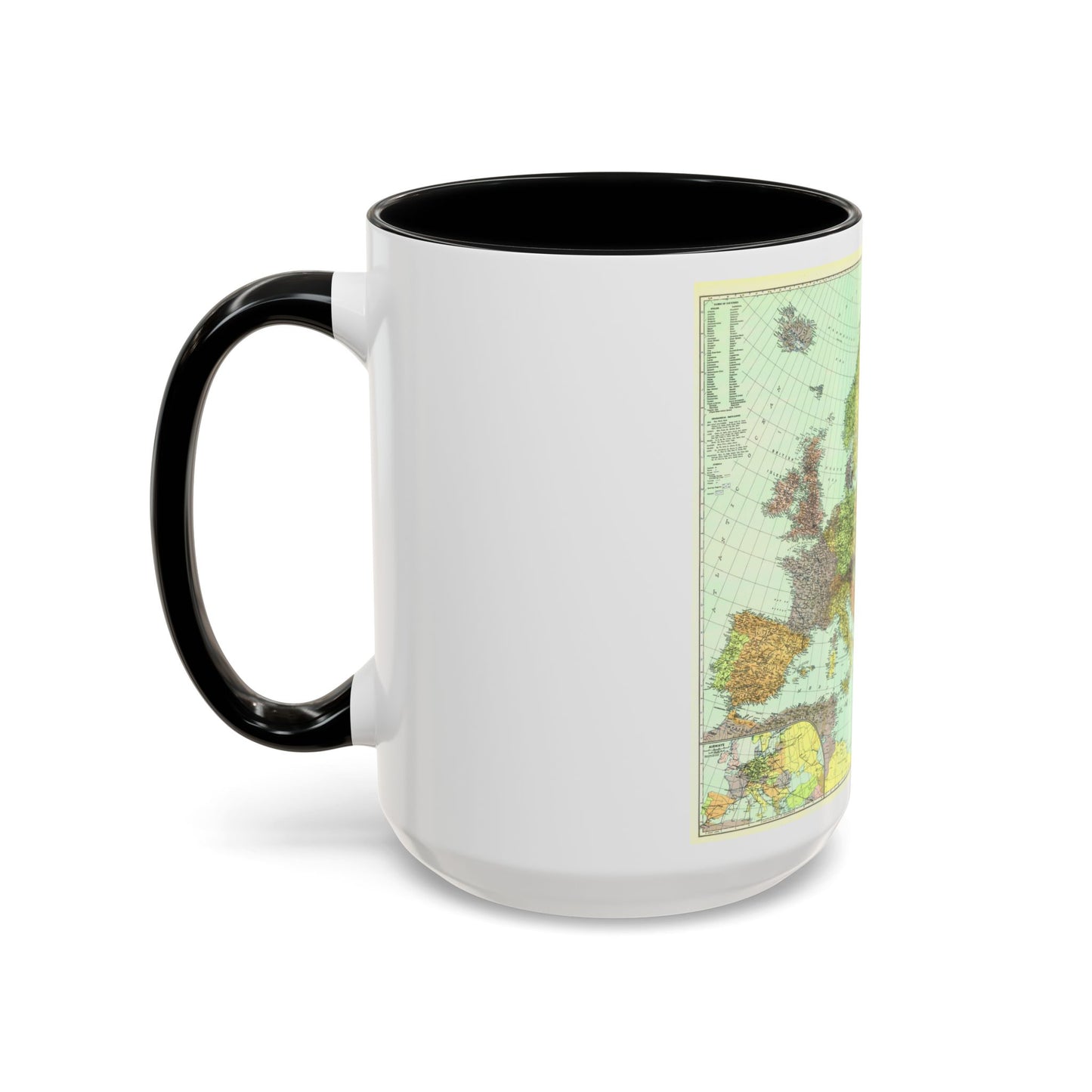 Europe and the Near East (1929) (Map) Accent Coffee Mug