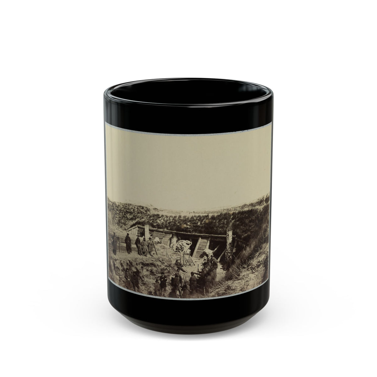 The Pulpit , Fort Fisher, N.C. (U.S. Civil War) Black Coffee Mug