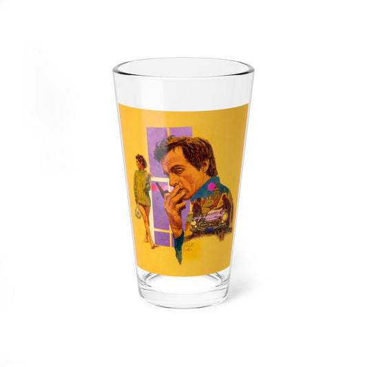 Lew Archer  The Wycherly Woman, paperback cover (Bantam Books, 1978) - Pint Glass 16oz