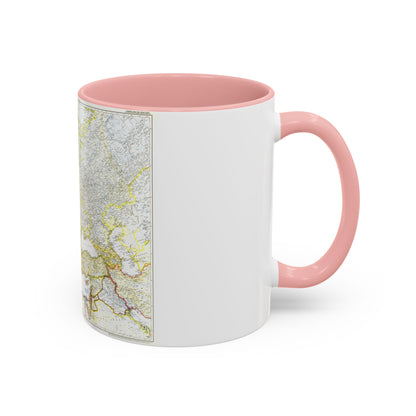 Europe and the Near East (1949) (Map) Accent Coffee Mug