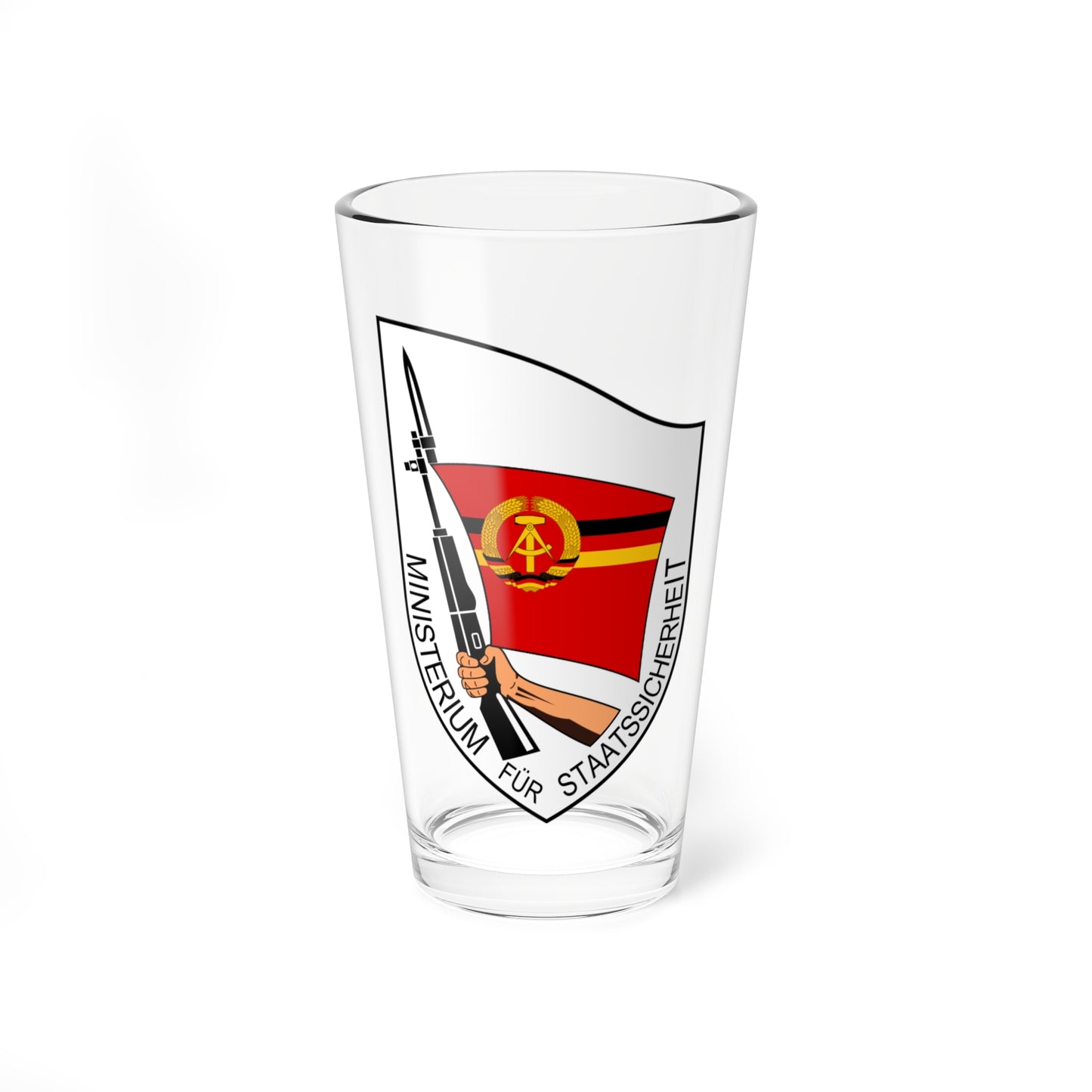 Emblem of the Stasi (Coat of Arms) Pint Glass 16oz