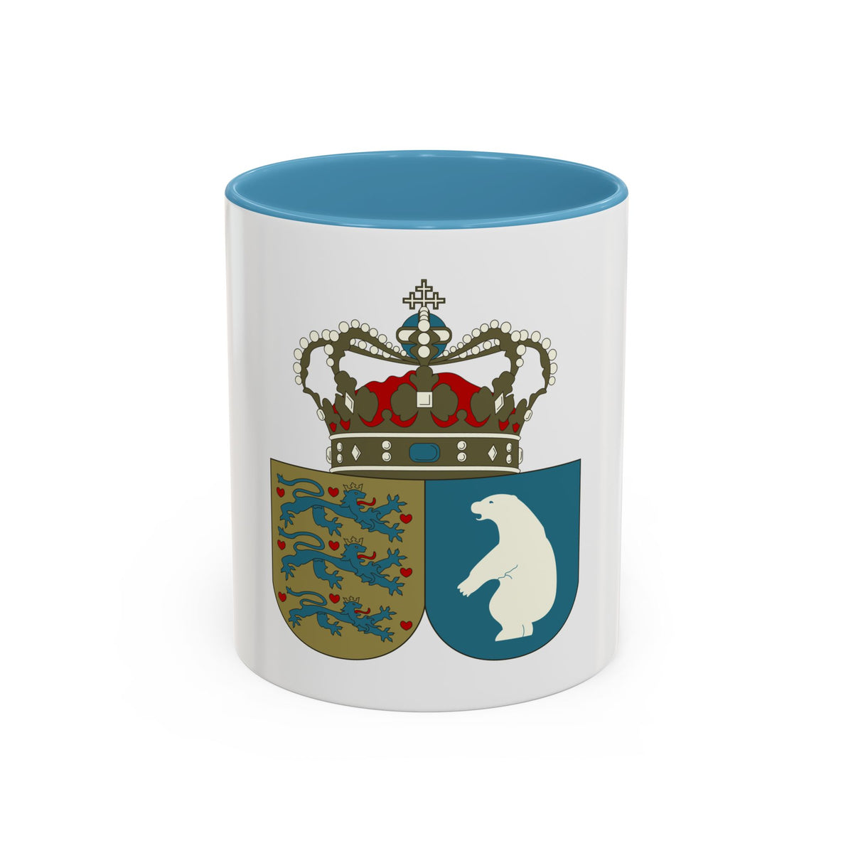 Coat of arms of the County of Greenland - Accent Coffee Mug