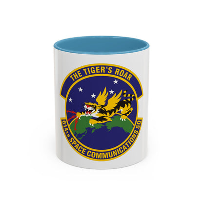 614th Space Communications Squadron (U.S. Air Force) Accent Coffee Mug