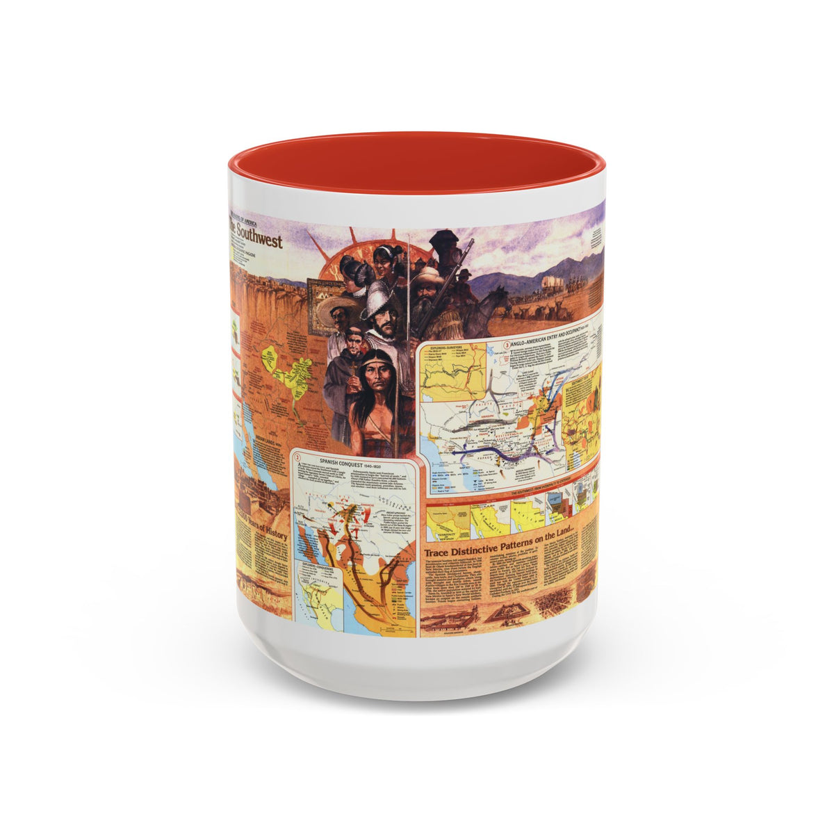 USA - Southwest 2 (1982) (Map) Accent Coffee Mug