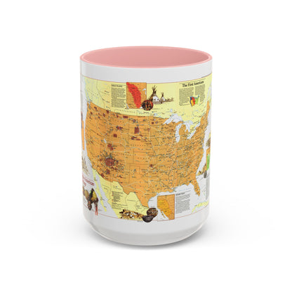 North America - Native American Heritage (1991) (Map) Accent Coffee Mug