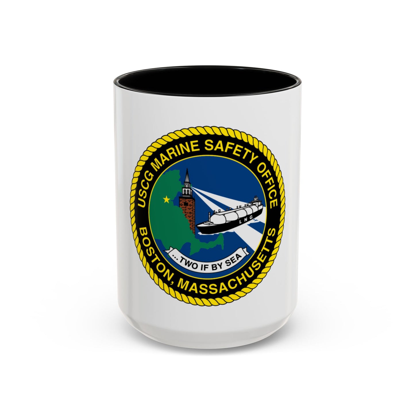 USCG MSO Boston Marine Safety Office (U.S. Coast Guard) Accent Coffee Mug