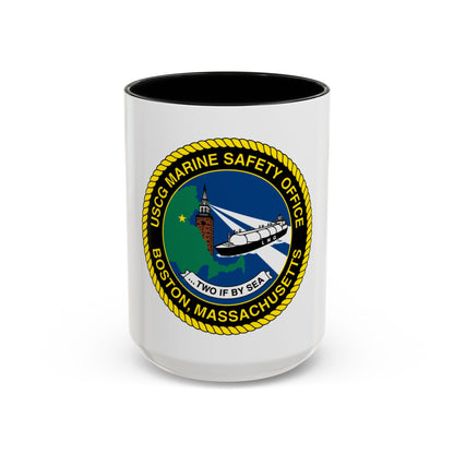 USCG MSO Boston Marine Safety Office (U.S. Coast Guard) Accent Coffee Mug