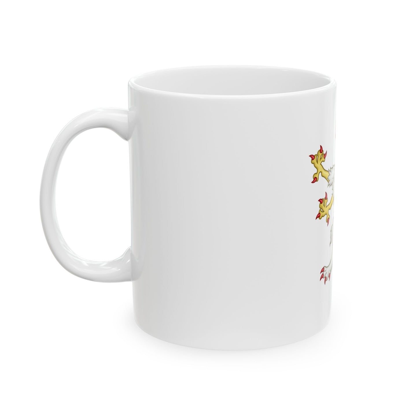 Gryphon Badge of Edward III - White Coffee Mug