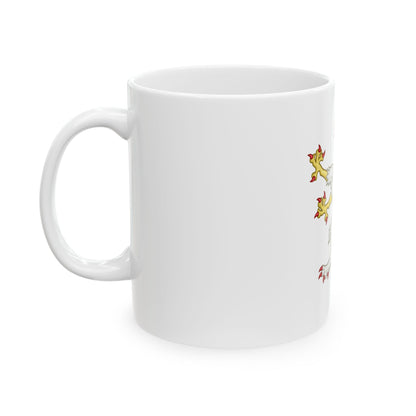 Gryphon Badge of Edward III - White Coffee Mug