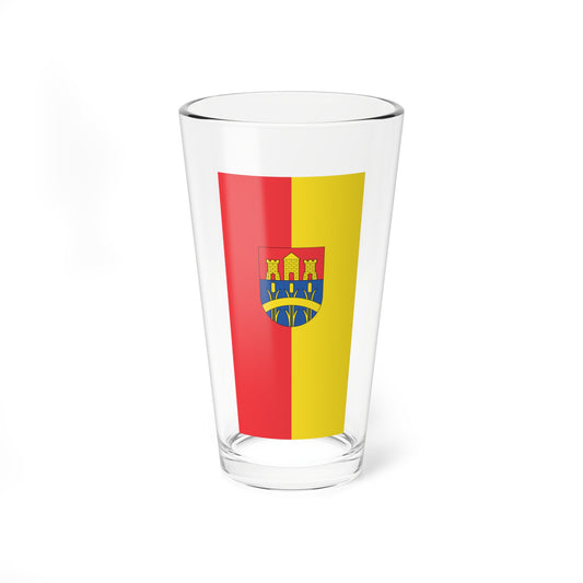 Flag of Dombovar vertical (Hungary) Pint Glass 16oz