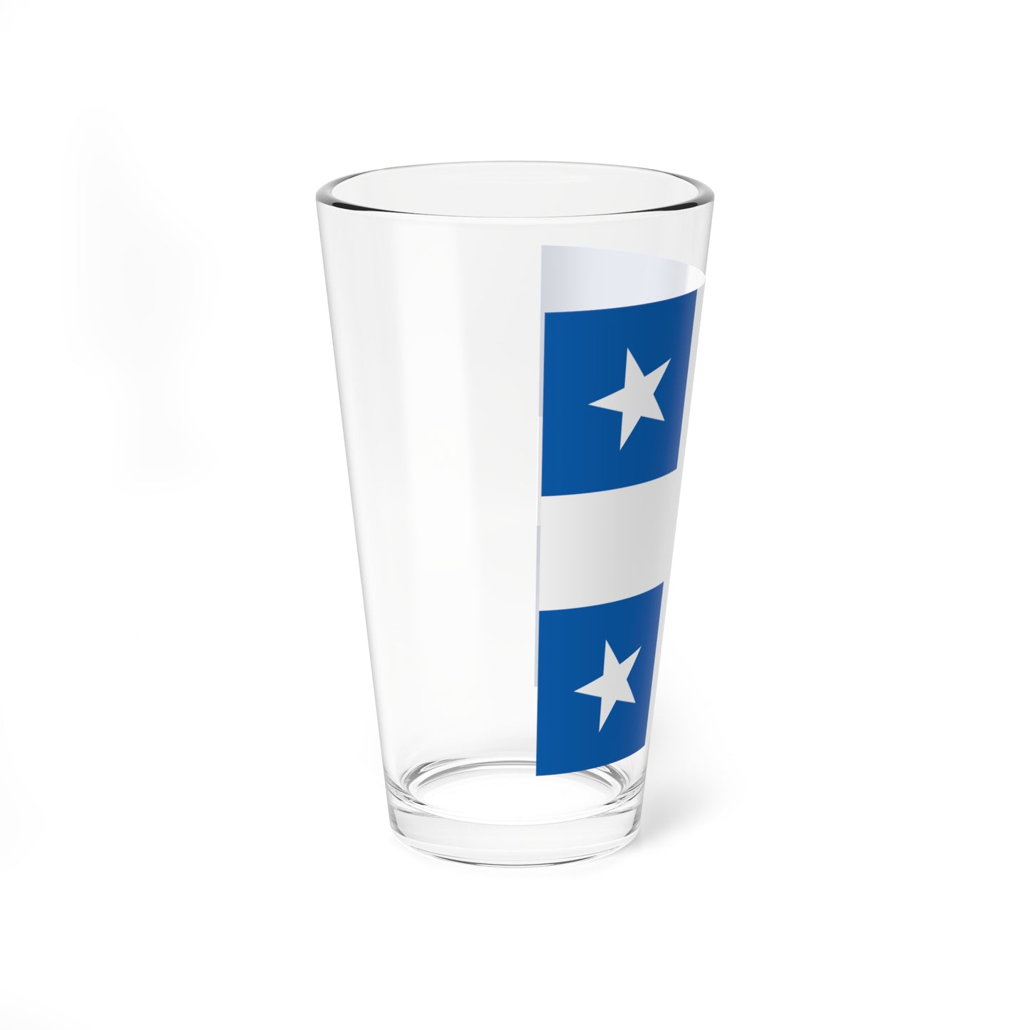 Greek Royal Navy Rear Admirals rank flag 1914 pattern (Greece) Pint Glass 16oz