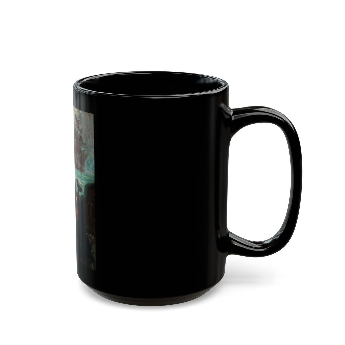 Conspiracy, Treasure Island interior illustration - Black Coffee Mug-Go Mug Yourself