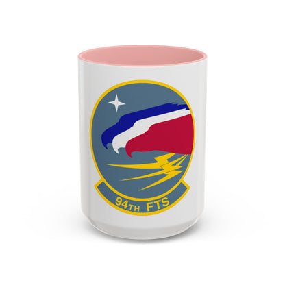 94 Flying Training Squadron AETC (U.S. Air Force) Accent Coffee Mug