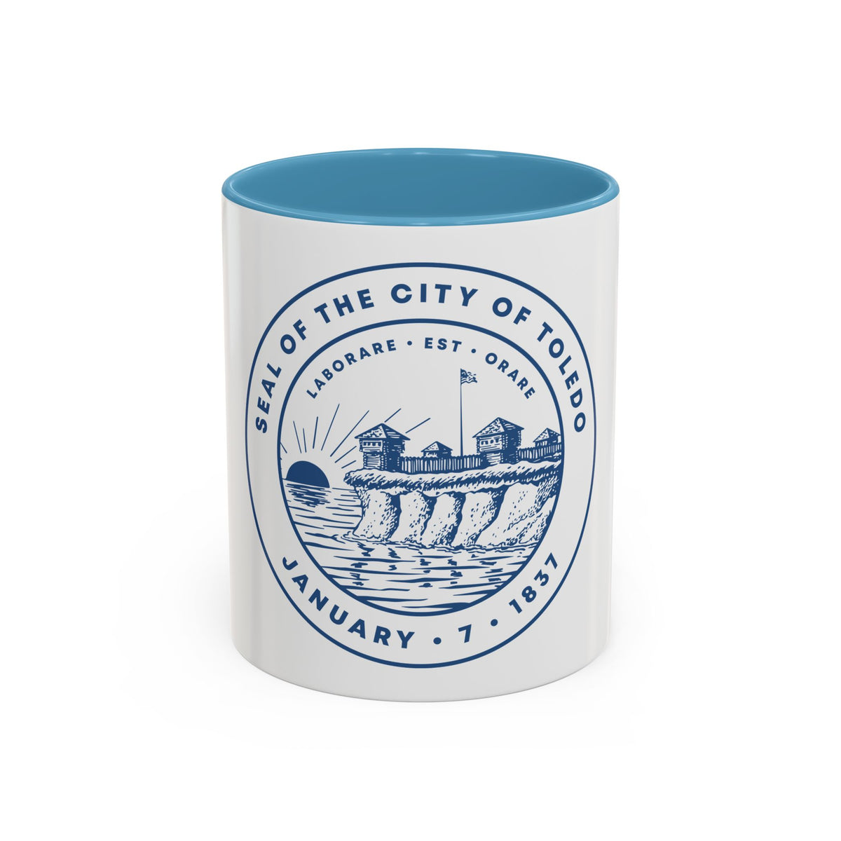 Seal of Toledo Ohio - Accent Coffee Mug