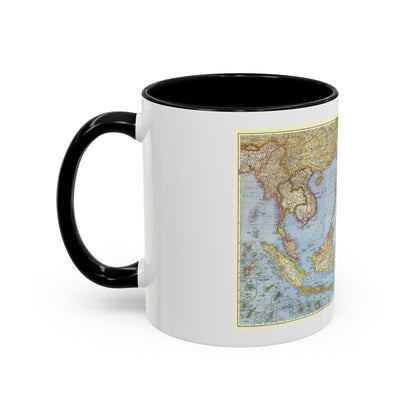Pacific Islands - Southeast Asia (1944) (Map) Accent Coffee Mug