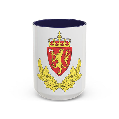 Coat of arms of the Norwegian Border Police - Accent Coffee Mug