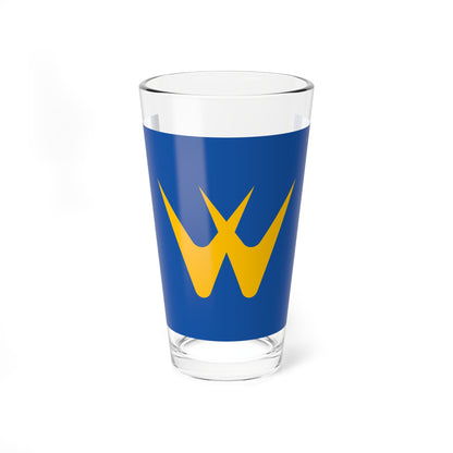 Flag of Pippu Hokkaido (Japan) Pint Glass 16oz