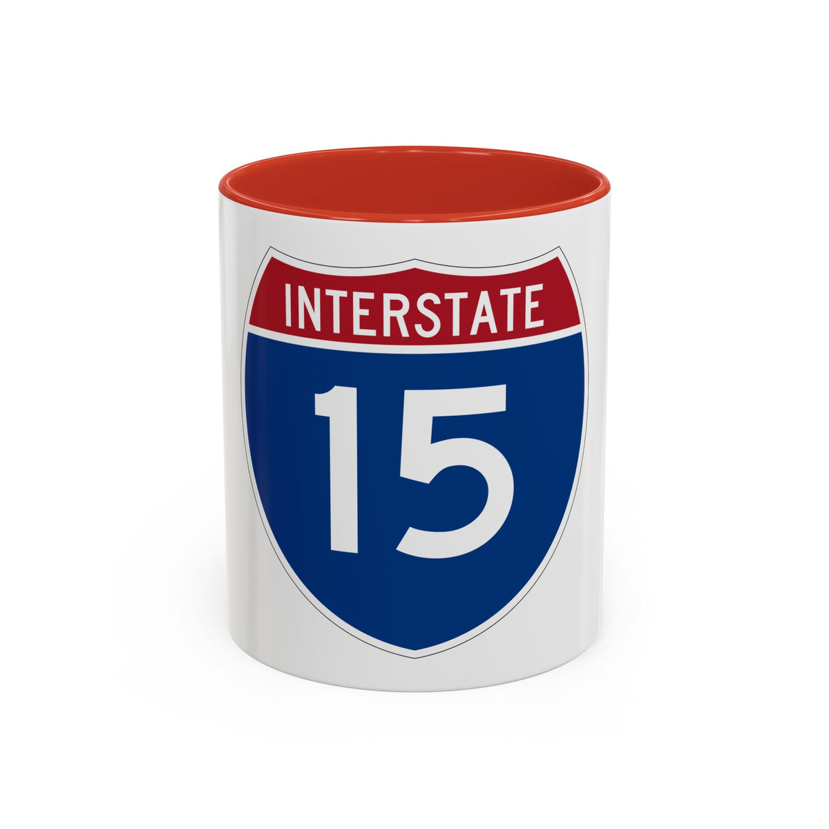 Interstate 15 (U.S. Highways) Accent Coffee Mug