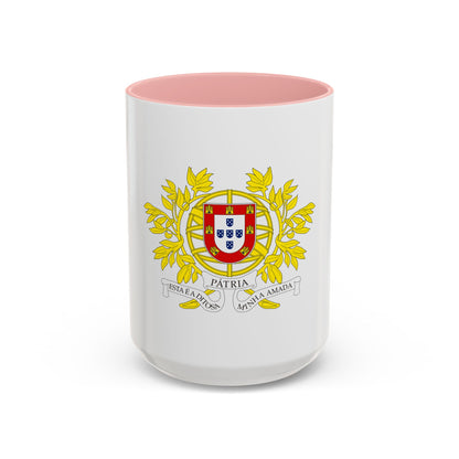Military coat of arms of Portugal - Accent Coffee Mug