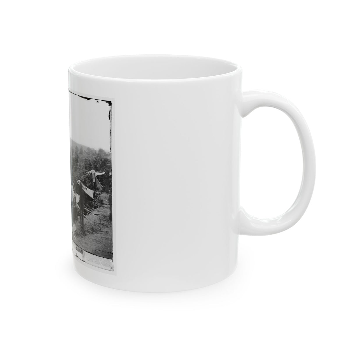 North Anna River, Va. Federal Troops Occupying Line Of Breastworks On The North Bank (U.S. Civil War) White Coffee Mug