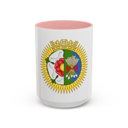 Tudor Rose and Arrows Badge - Accent Coffee Mug
