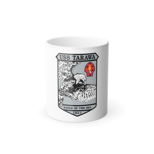 USS Tarawa Eagle Of The Sea LHA 1 BIN 1224 (U.S. Navy) Color Changing Mug 11oz