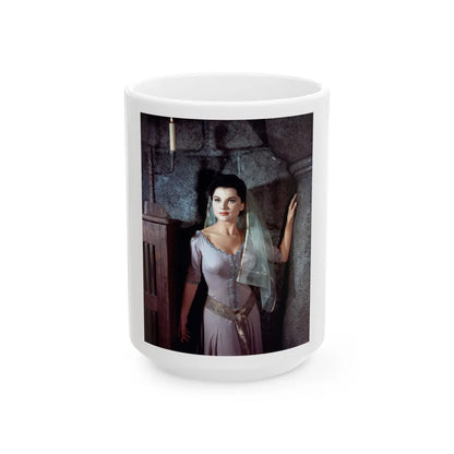 Debra Paget #479 (Vintage Female Icon) White Coffee Mug-15oz-Go Mug Yourself