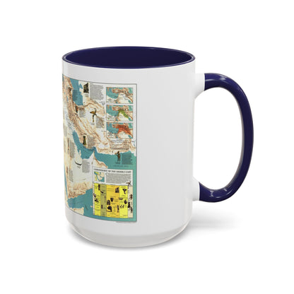 Middle East - Early Civilizations (1978) (Map) Accent Coffee Mug