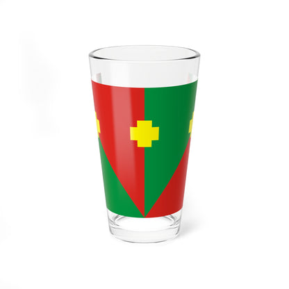 Flag of Troitcky rayon Chelyabinsk oblast 2003 (Russia) Pint Glass 16oz