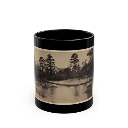 Fallen Tree Across Hazel River, Virginia (U.S. Civil War) Black Coffee Mug