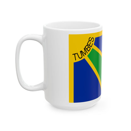 Flag of Tumbes capital of the Tumbes Region Peru - White Coffee Mug-Go Mug Yourself