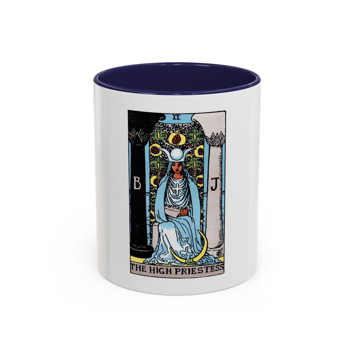 The High Priestess (Tarot Card) Accent Coffee Mug