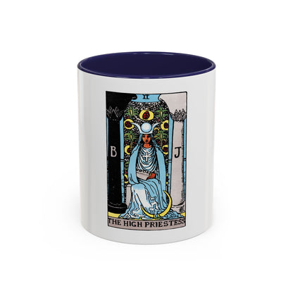 The High Priestess (Tarot Card) Accent Coffee Mug