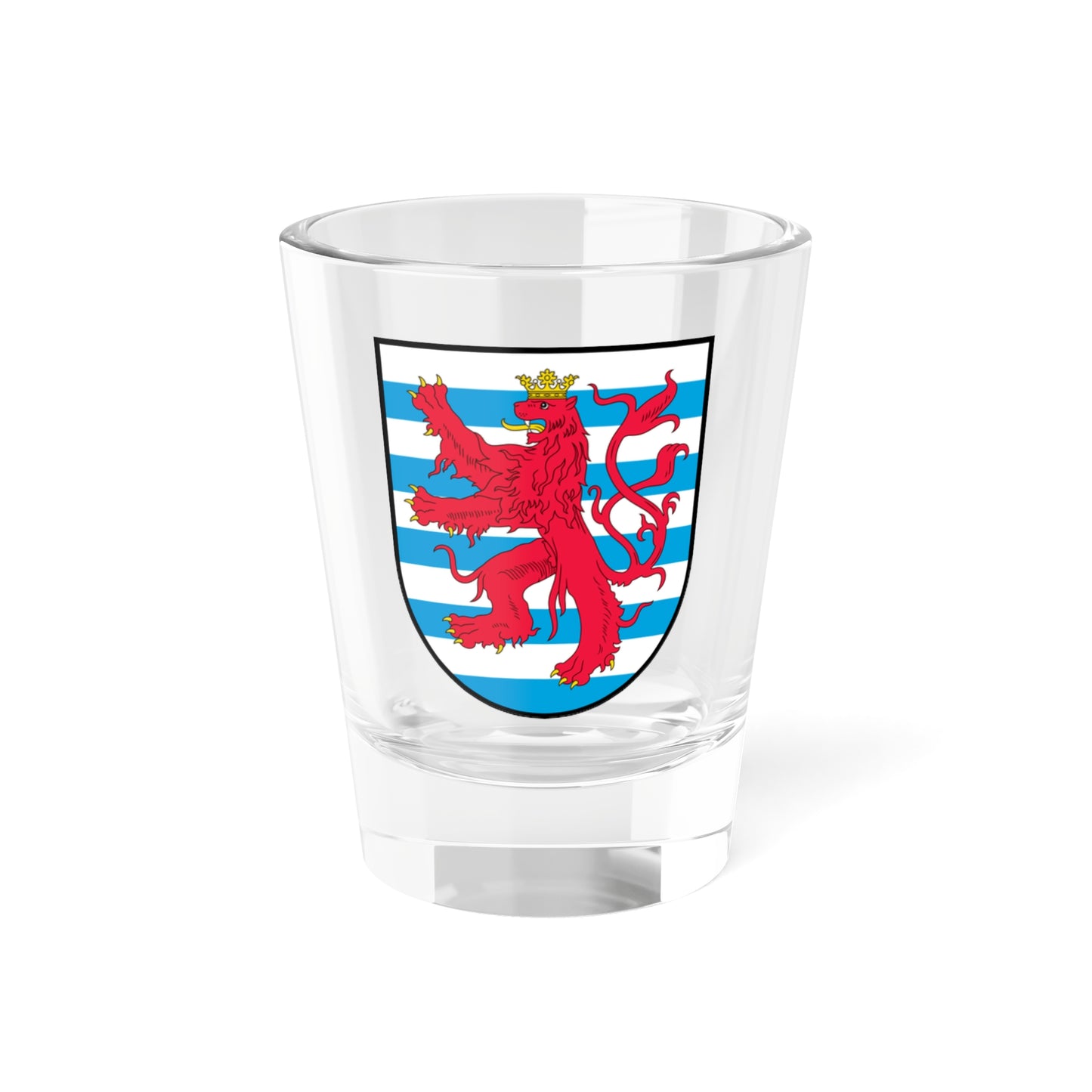 Lesser Coat of arms of Luxembourg (Luxembourg) (Coat of Arms) Shot Glass 1.5oz