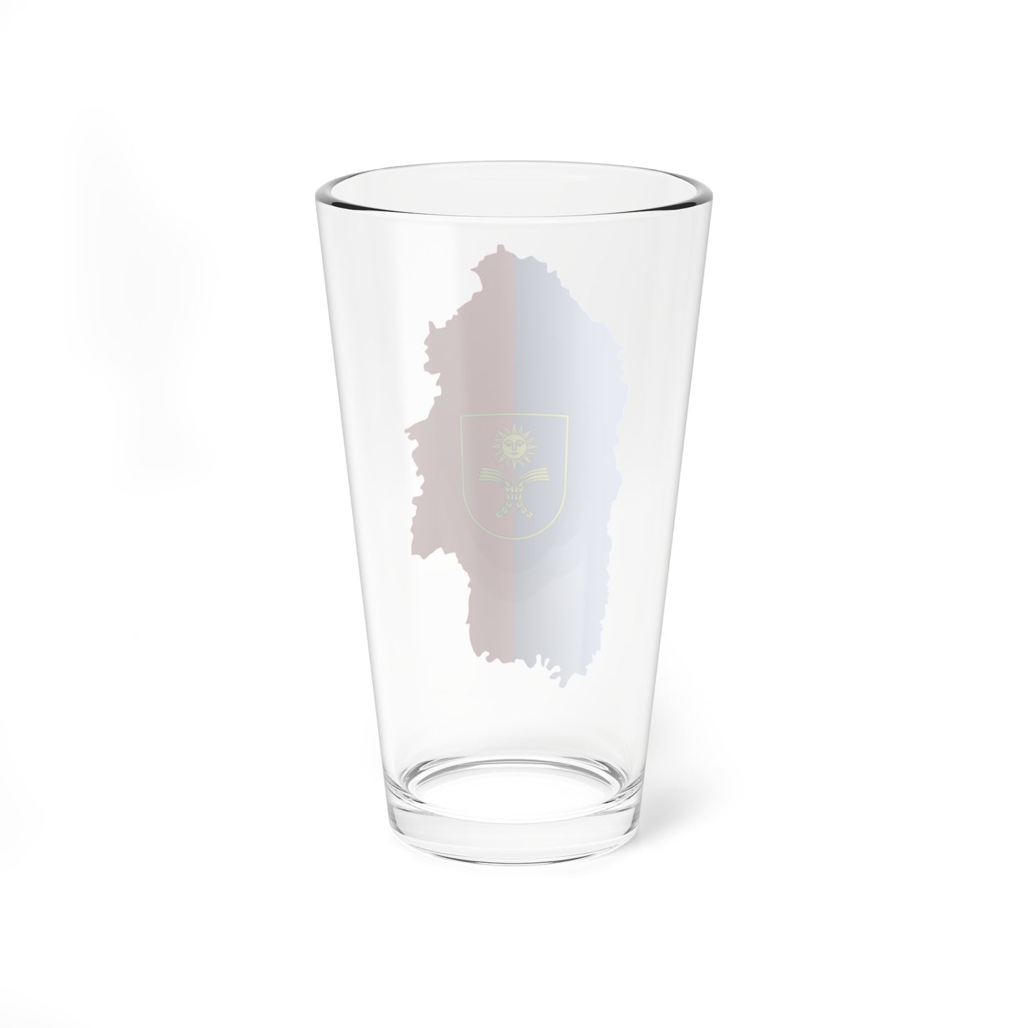 Flag-map of Khmelnytskyi Oblast (Ukraine) Pint Glass 16oz