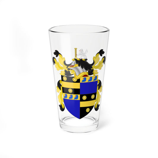Coat of Arms of William Richardson Davie (United States) (Coat of Arms) Pint Glass 16oz