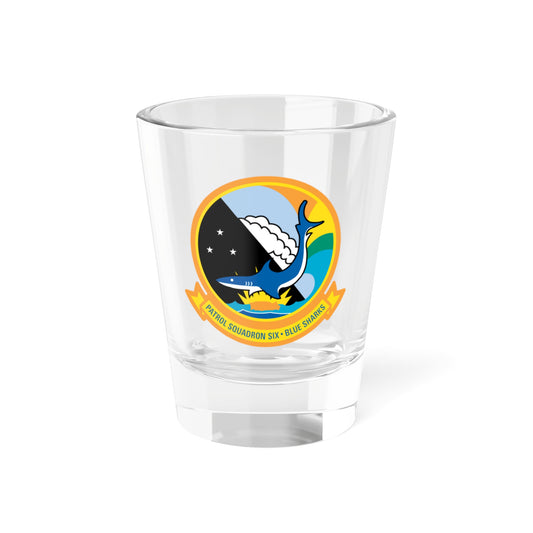 VP 6 Patrol Squadron Six Blue Sharks (U.S. Navy) Shot Glass 1.5oz