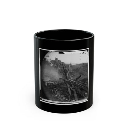 North Anna River, Va. Destroyed Bridge Of The Richmond And Fredericksburg Railroad (U.S. Civil War) Black Coffee Mug