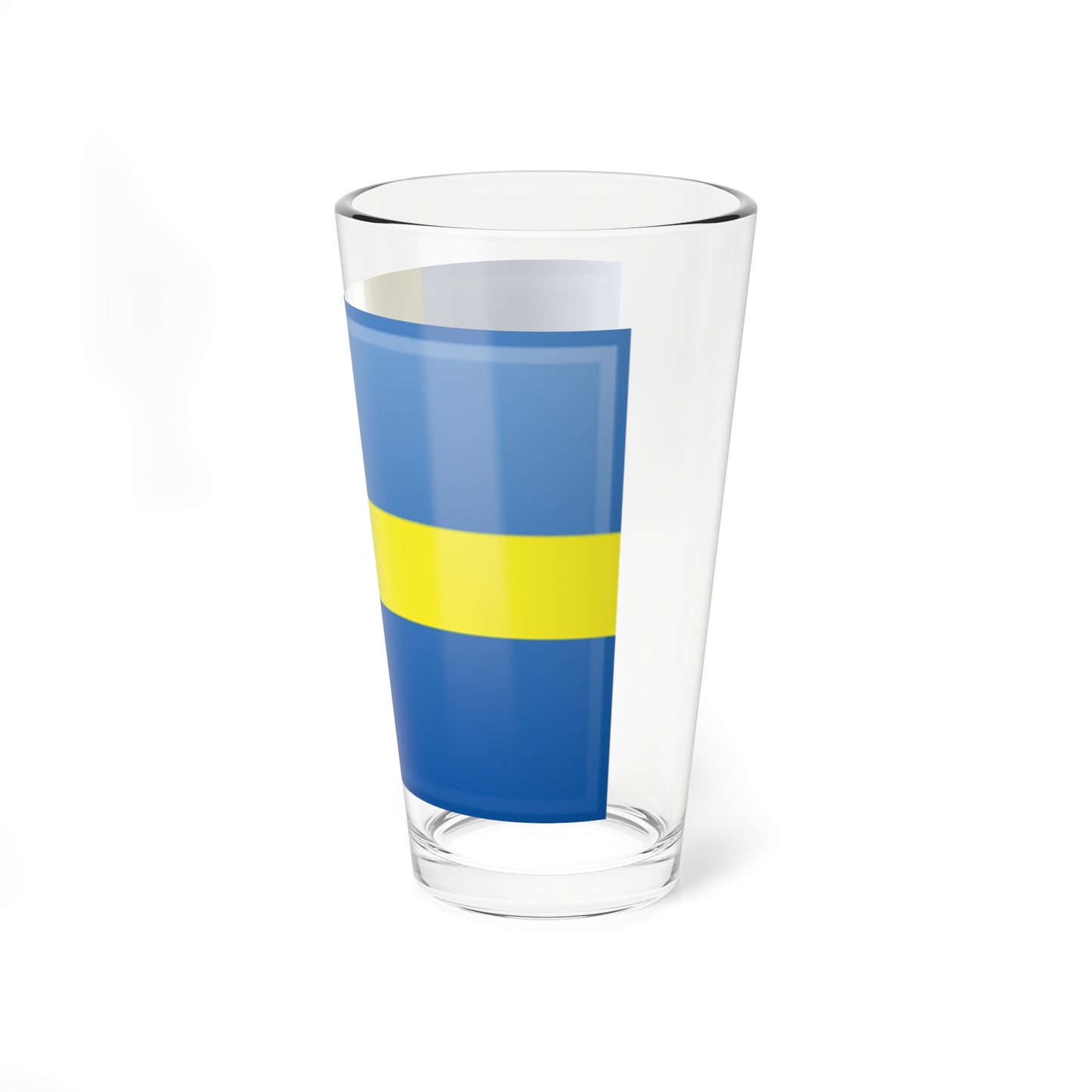 Swedish Flag-1 (Sweden) Pint Glass 16oz