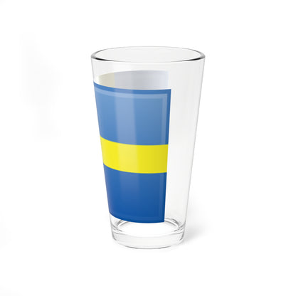 Swedish Flag-1 (Sweden) Pint Glass 16oz