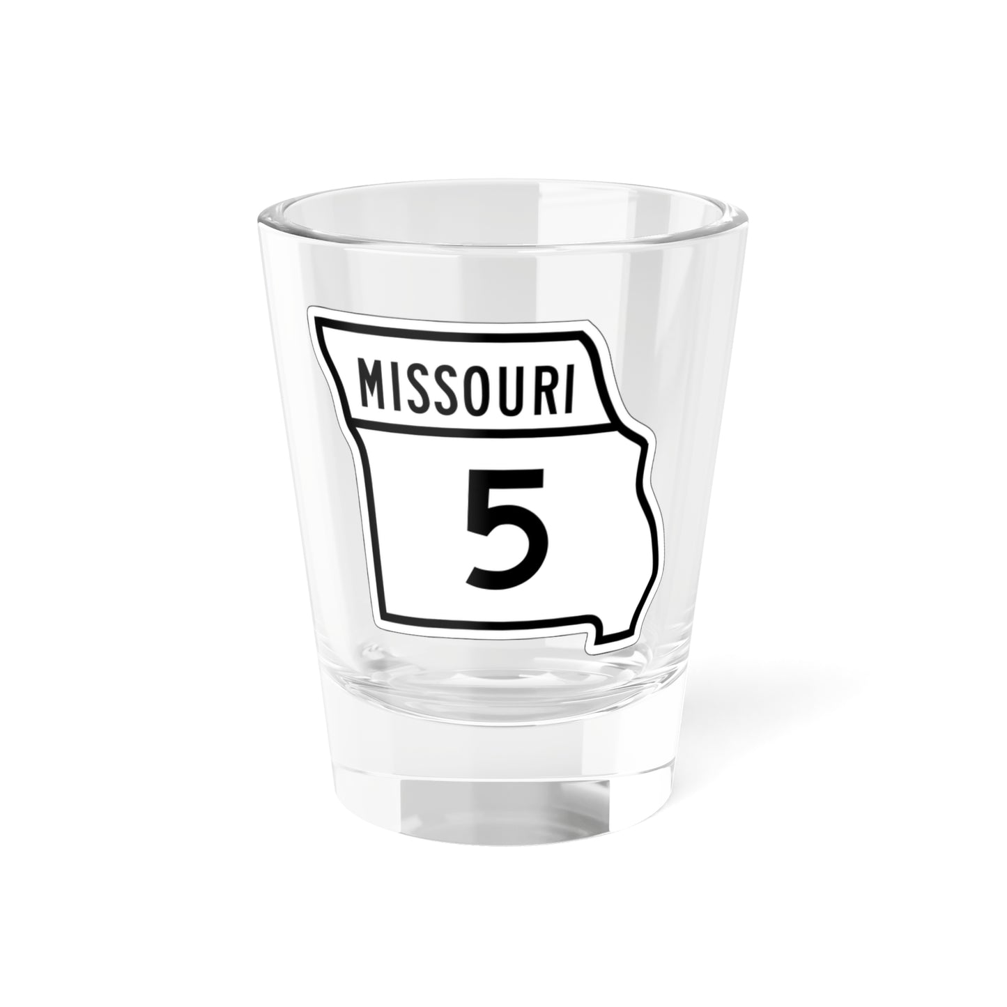 MO-5 1948 (Missouri) (Road Sign) Shot Glass 1.5oz
